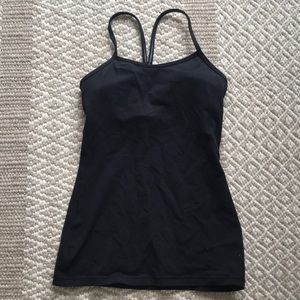 Lululemon Black Power Y Tanks